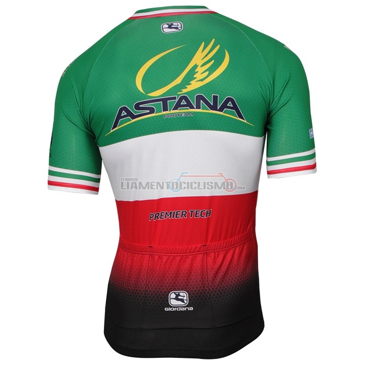 Abbigliamento Ciclismo Astana Campione Italia Manica Corta 2018